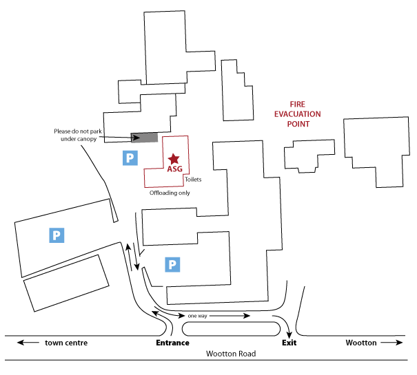 Map of John Mason school site